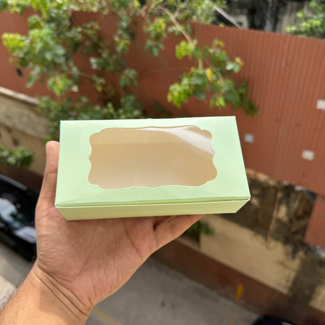 Pastel Mint Green 2 Brownie Box (10pc)