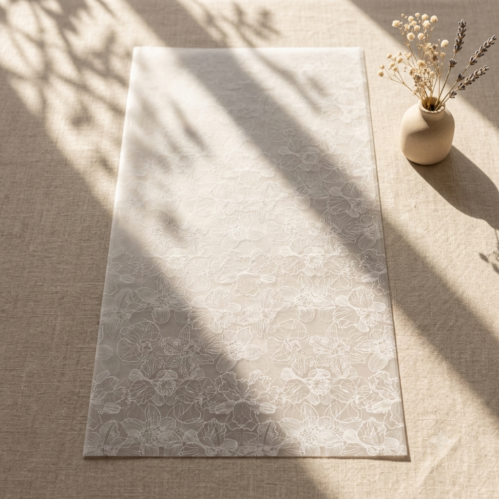 Bouquet Wrapping Sheet - White Orchid  - (20 sheets)