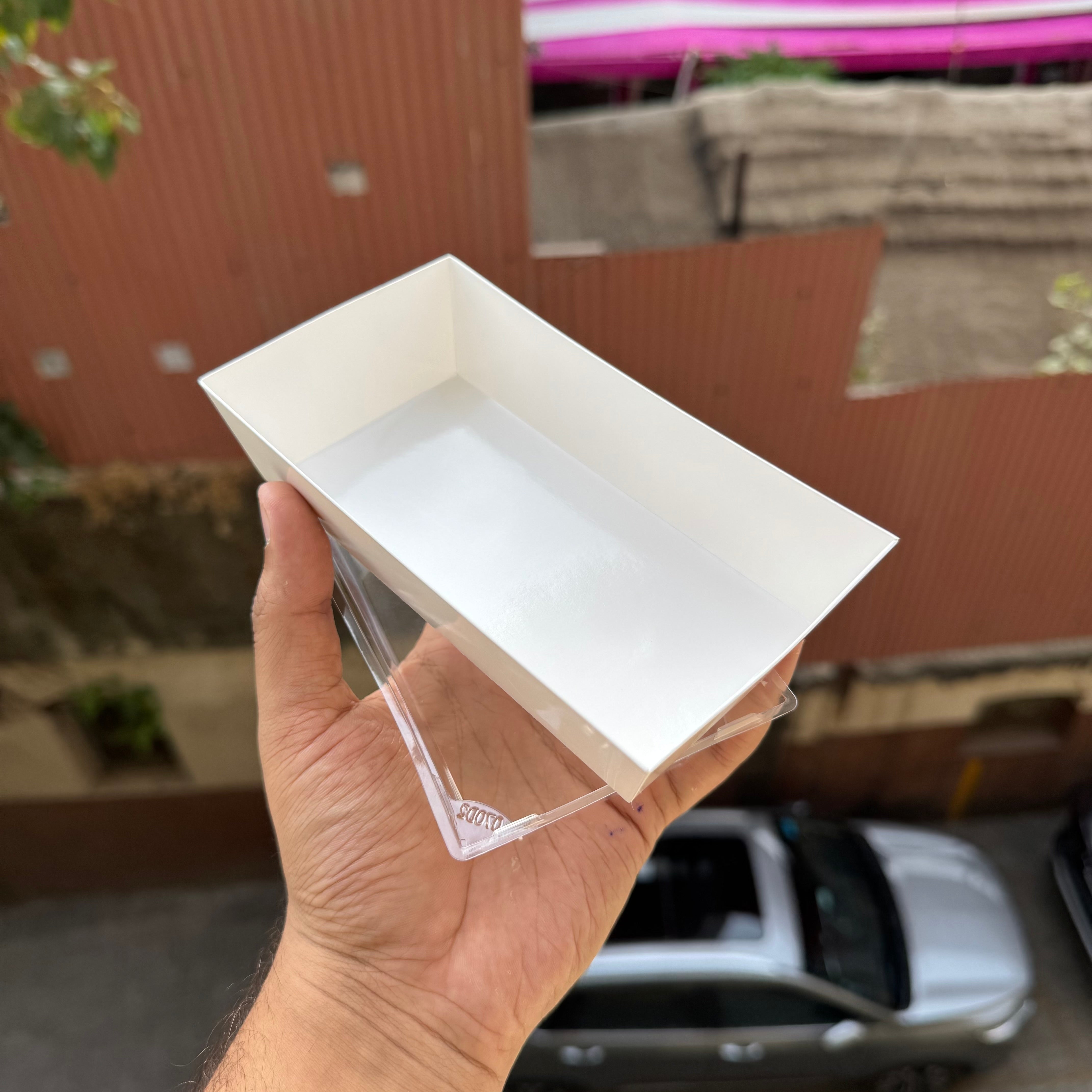Loaf Liner With Lid White Medium (10pc) #Nee