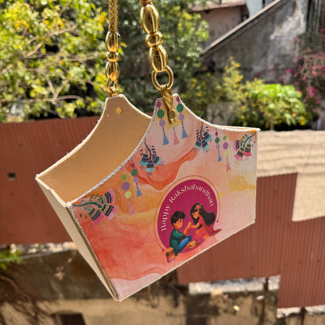 Collapsible Rakhi Basket For Hampers 1pc