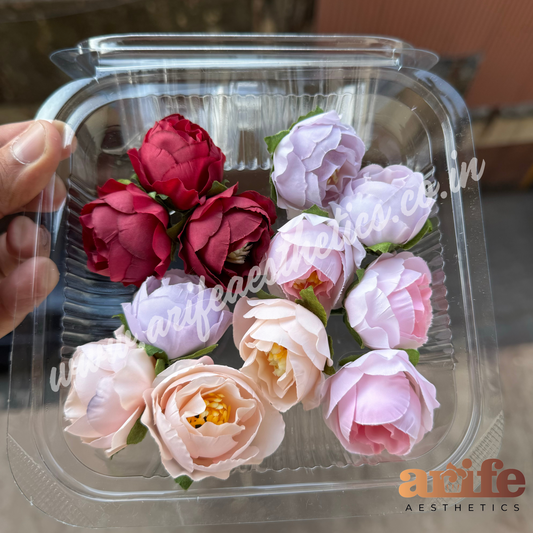 Peach Pop Flowers 5pc