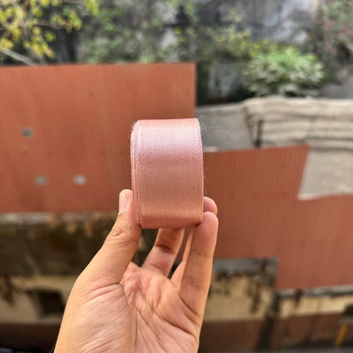 Retro Mauve Thick Satin Ribbon