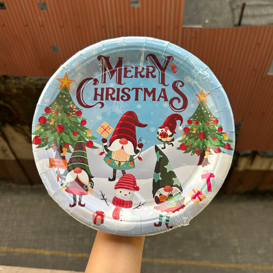 Christmas Disposable - Christmas Plates (10pc)