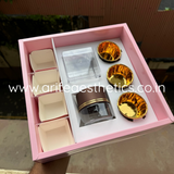 Hamper Box With Compartment Pink (10pcs)