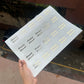 Happy Diwali Round Cut Transparent Foiled Embossed Stickers (40 stickers)
