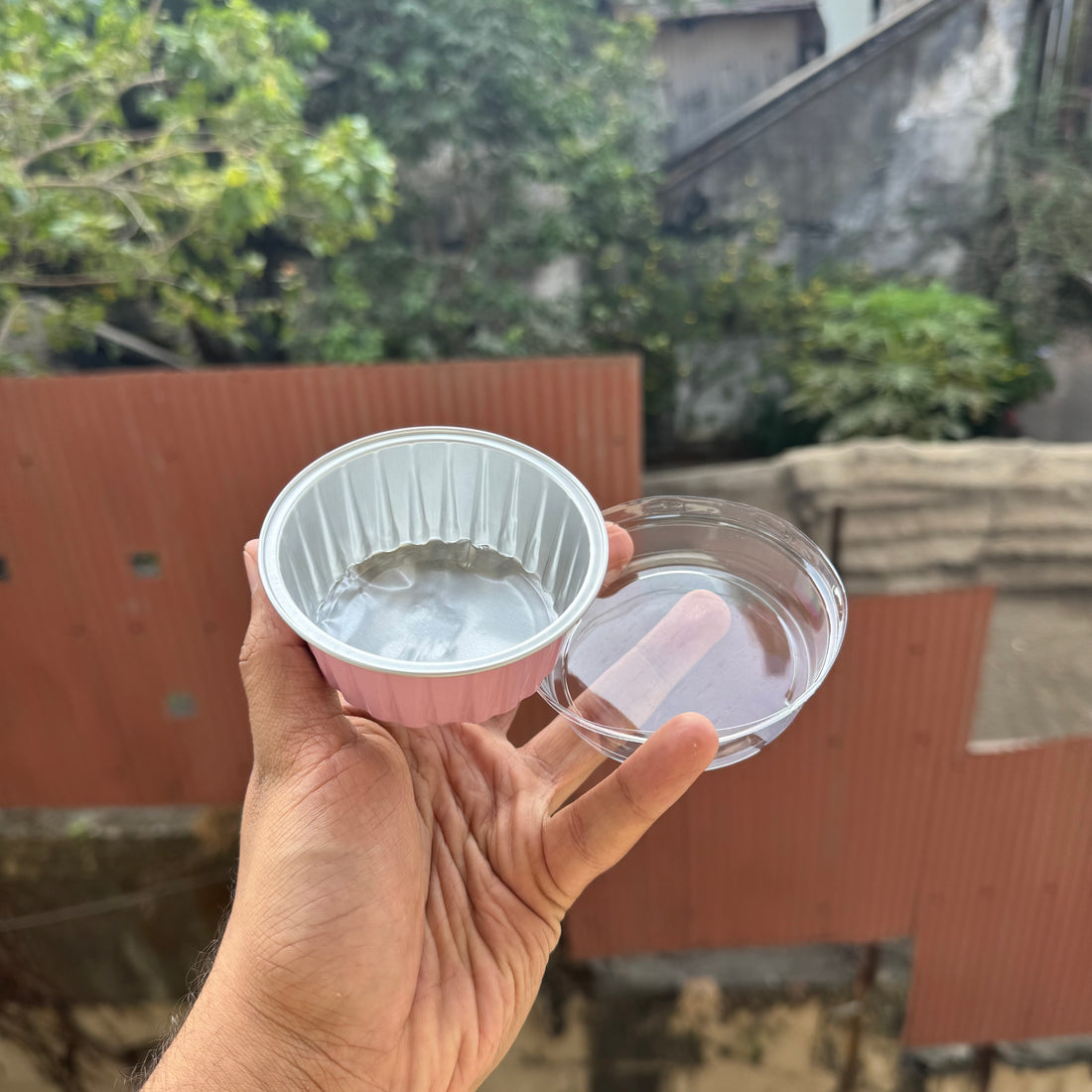 Round Foil Container With Lid (10pc)
