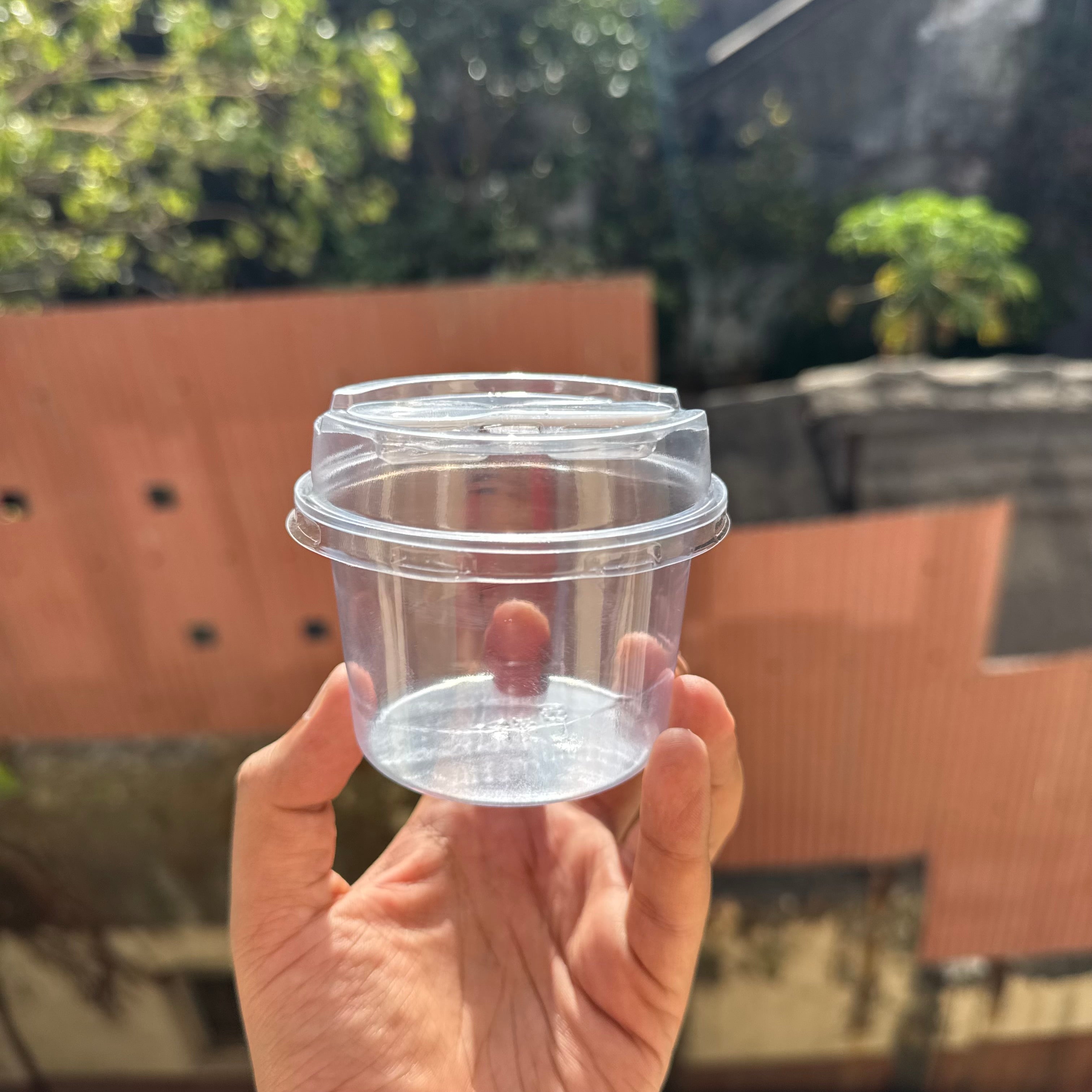 PVC Dessert Container With Spoon (10pc) • YX - 250