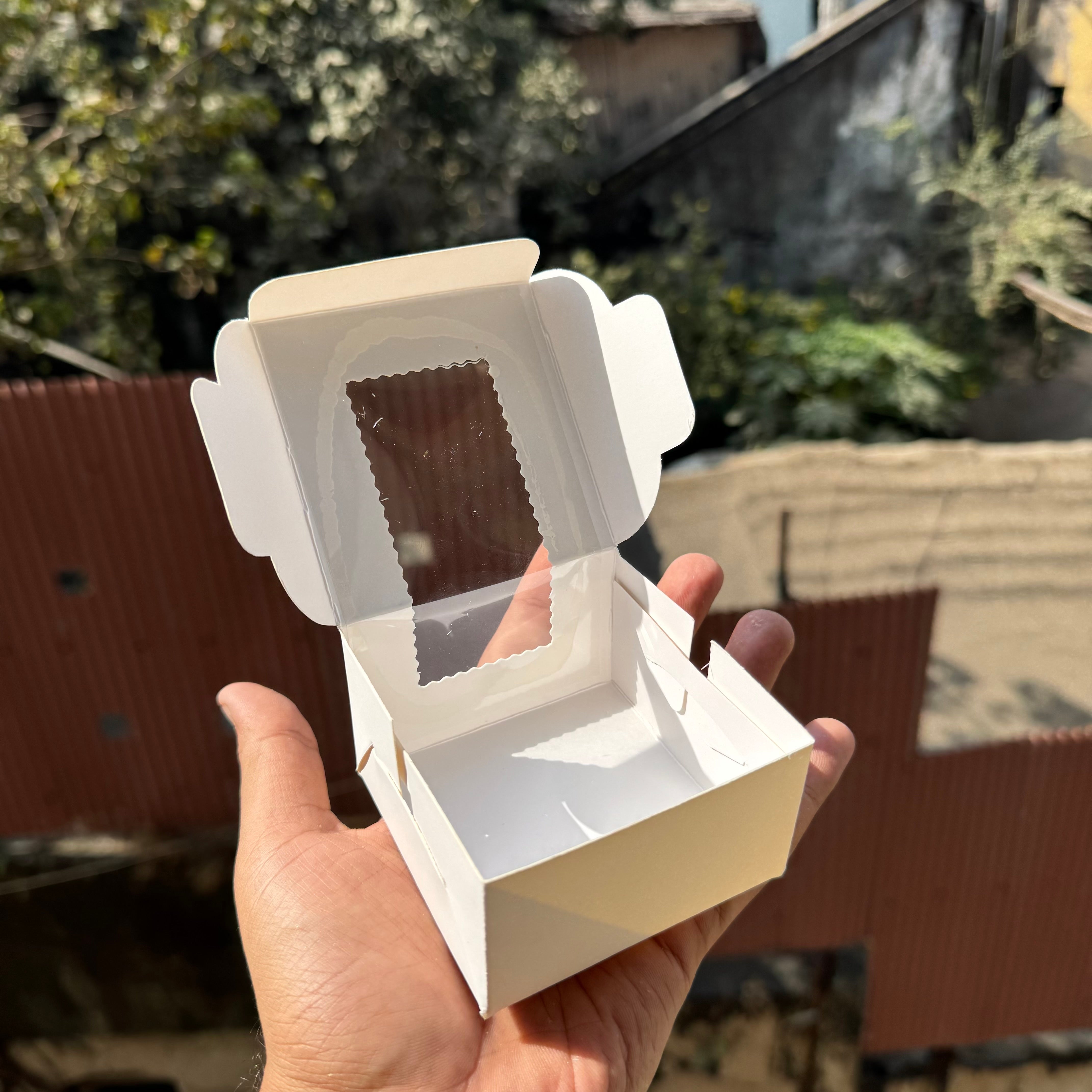 Single Brownie Box White (10pc)