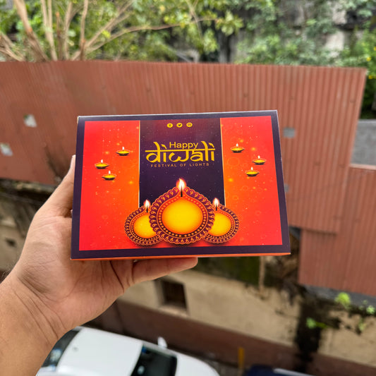 Diwali Slider Box - 6Cavity Size - Use For Brownie / Chocolate / Candle & More (10pc) • ANY DESIGN SURPRISE ME