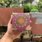 Kohinoor Collection 4Cavity Box For Chocolates / Brownies / Truffles / Candles and More with Gold Foiling Detailing (10pc) WITH Cavity