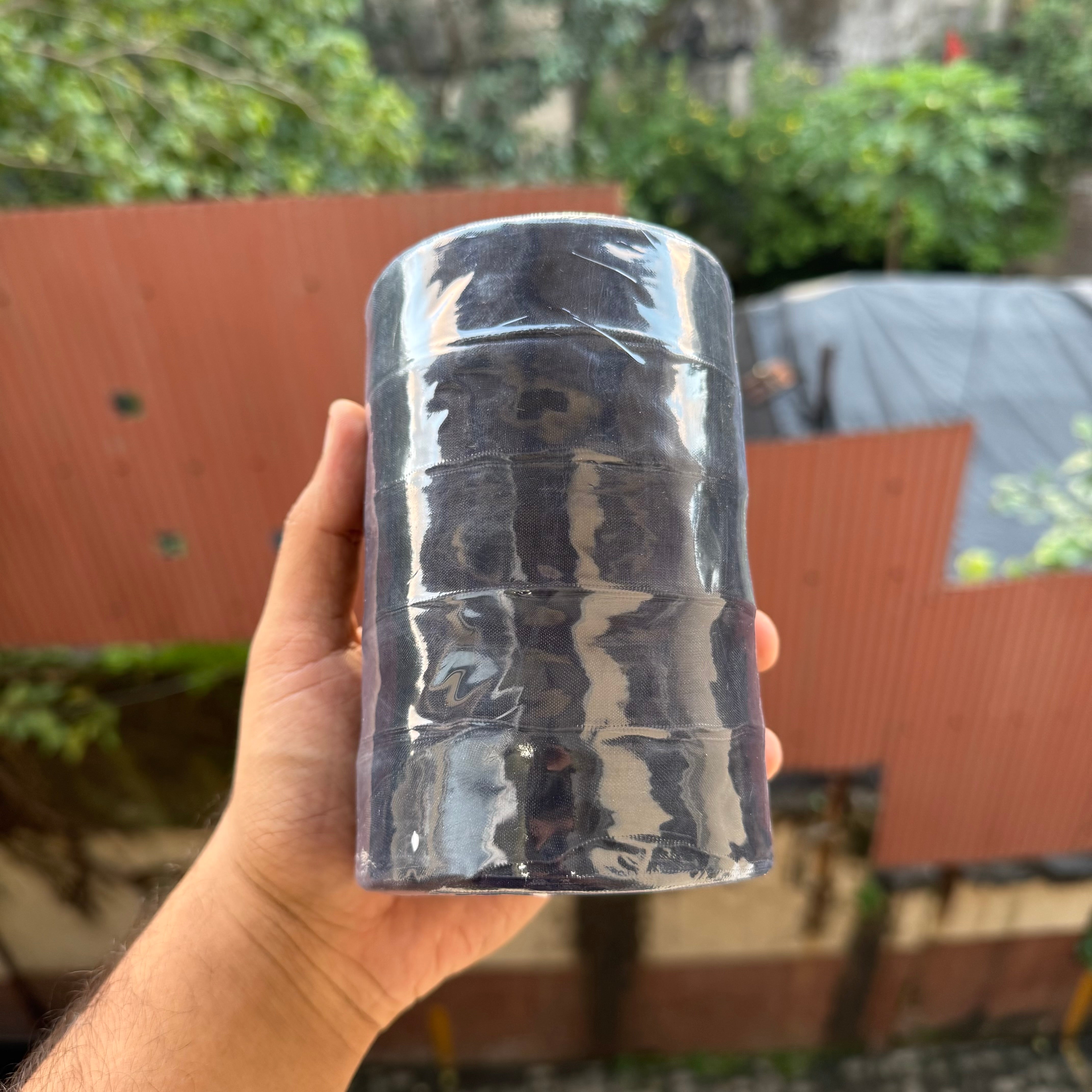 Sheer Organza Ribbon Roll (5 rolls) | Black