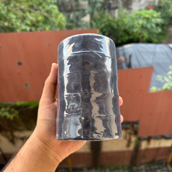 Sheer Organza Ribbon Roll (5 rolls) | Black