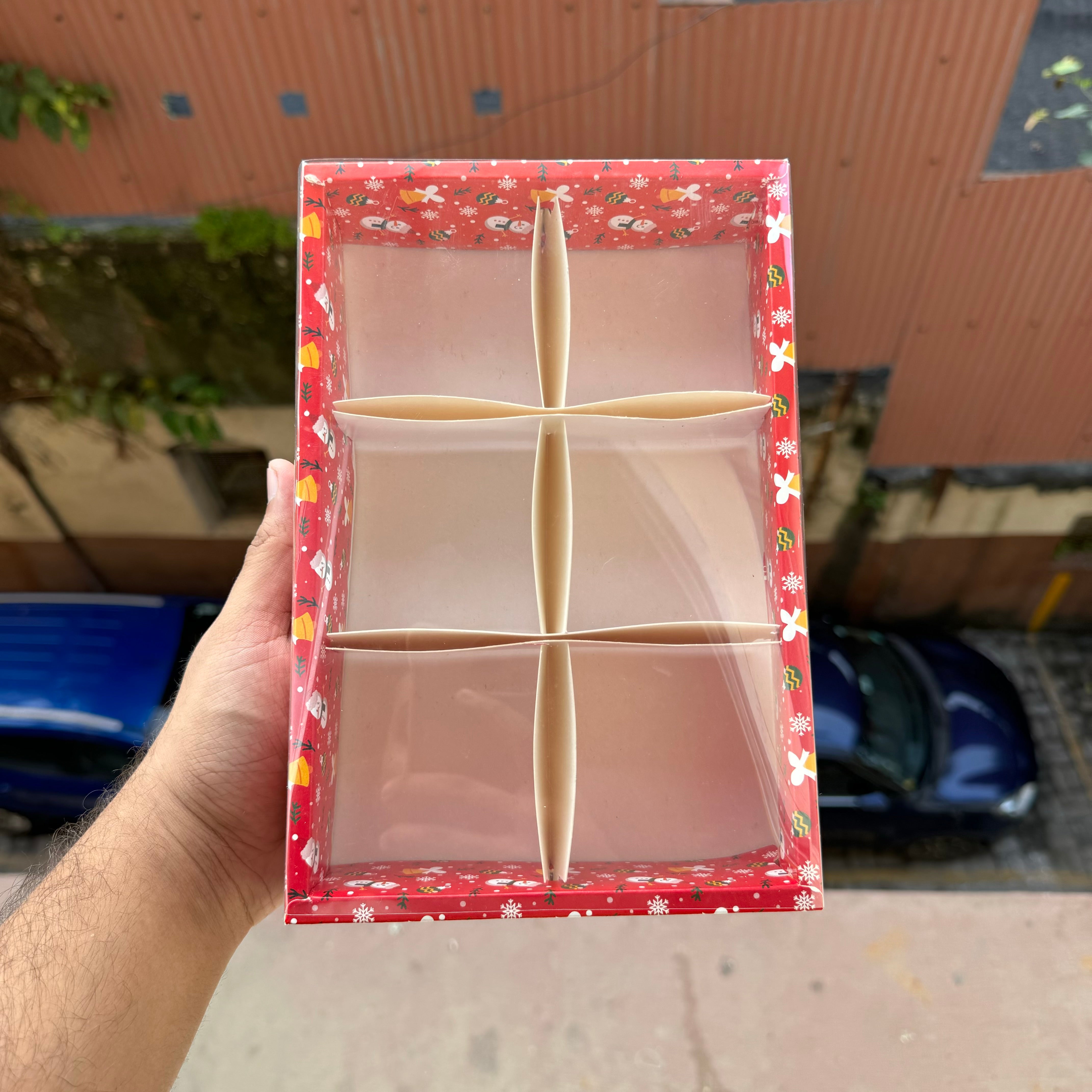 Christmas 6 Partition Box (10pc)