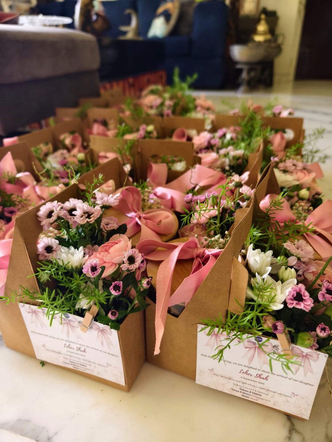 Pink Holder - For Flowers / Jars & More (10pc)