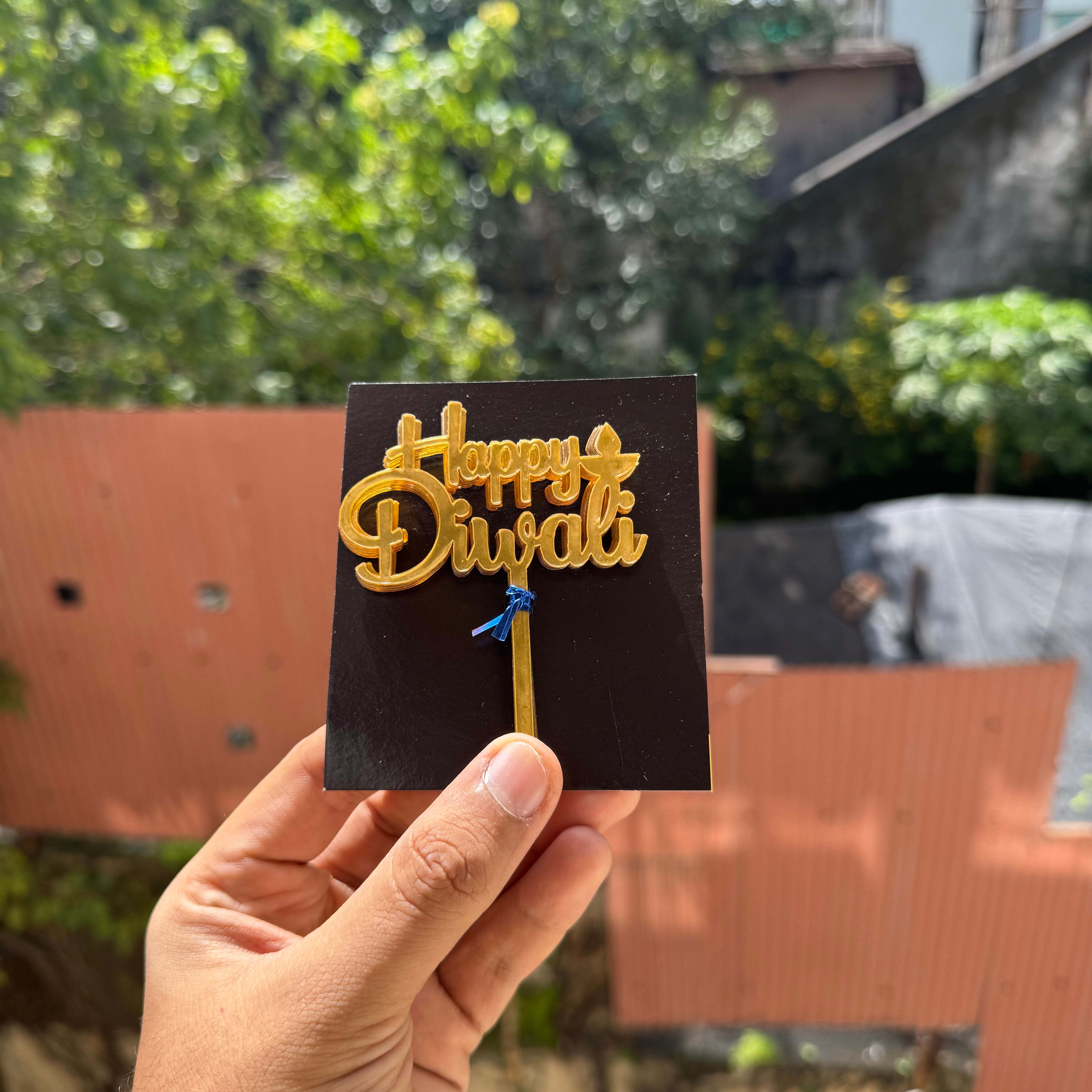 Happy Diwali 3” Acrylic Topper (10pc)
