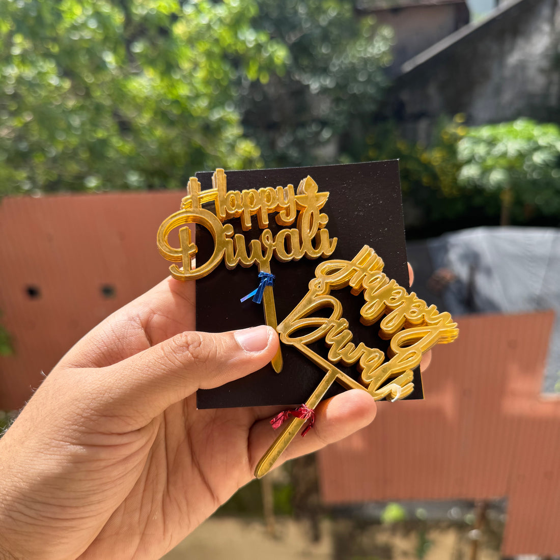 Happy Diwali 3” Acrylic Topper (10pc)