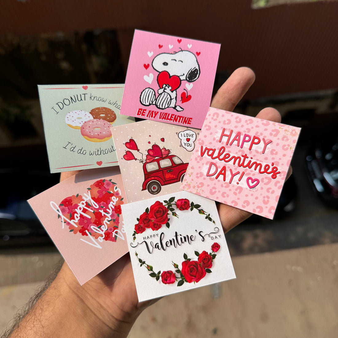 Valentine Small Cards Set Of 10 pc