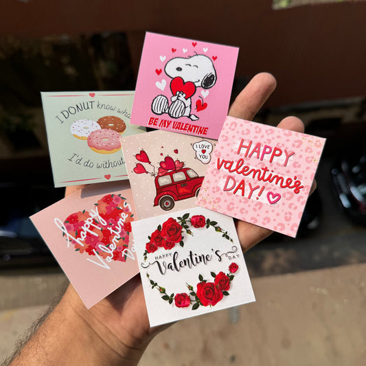 Valentine small Cards Set Of 10 pc