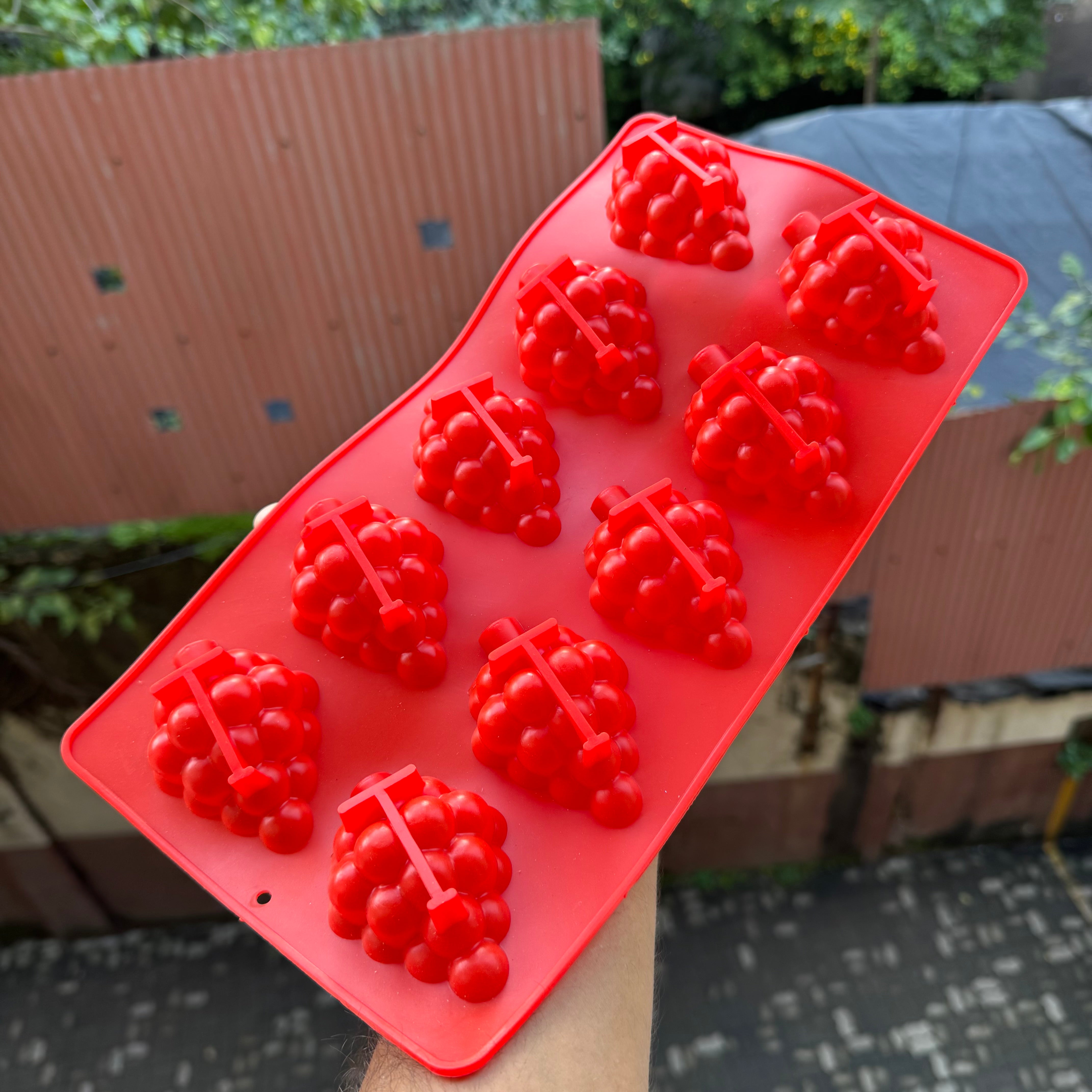 Hyper realistic Fruit Silicon Mould | Grapes | 1pc (10 Cavities)