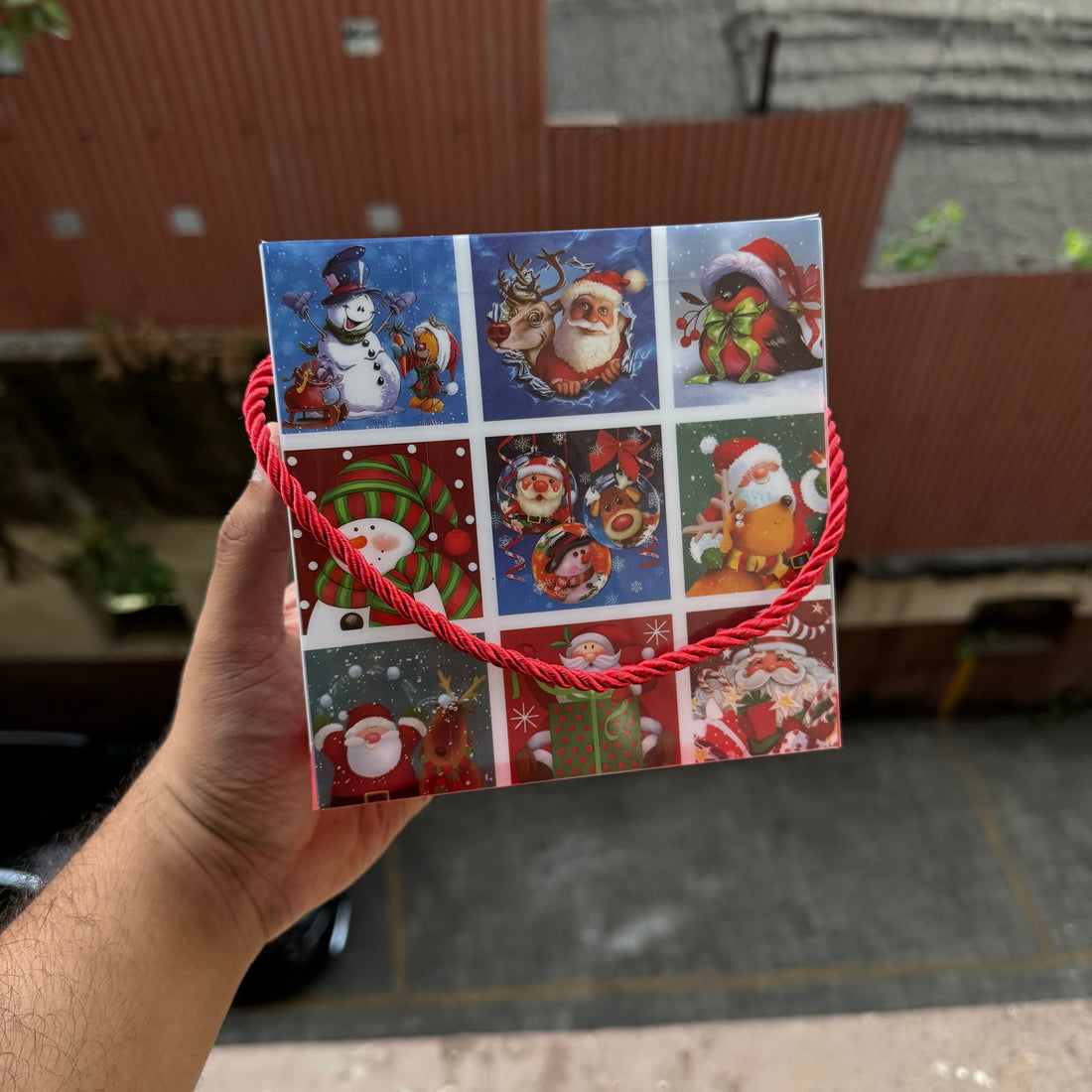 Christmas PVC Hamper Bag 7” (10 pc)