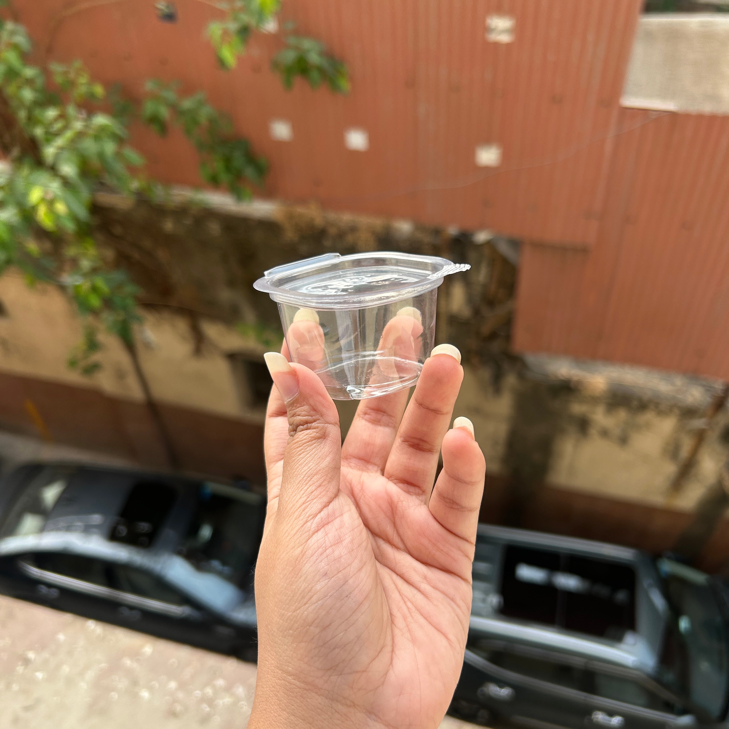 Hinged Pvc Dip Container 70ml (50pc)