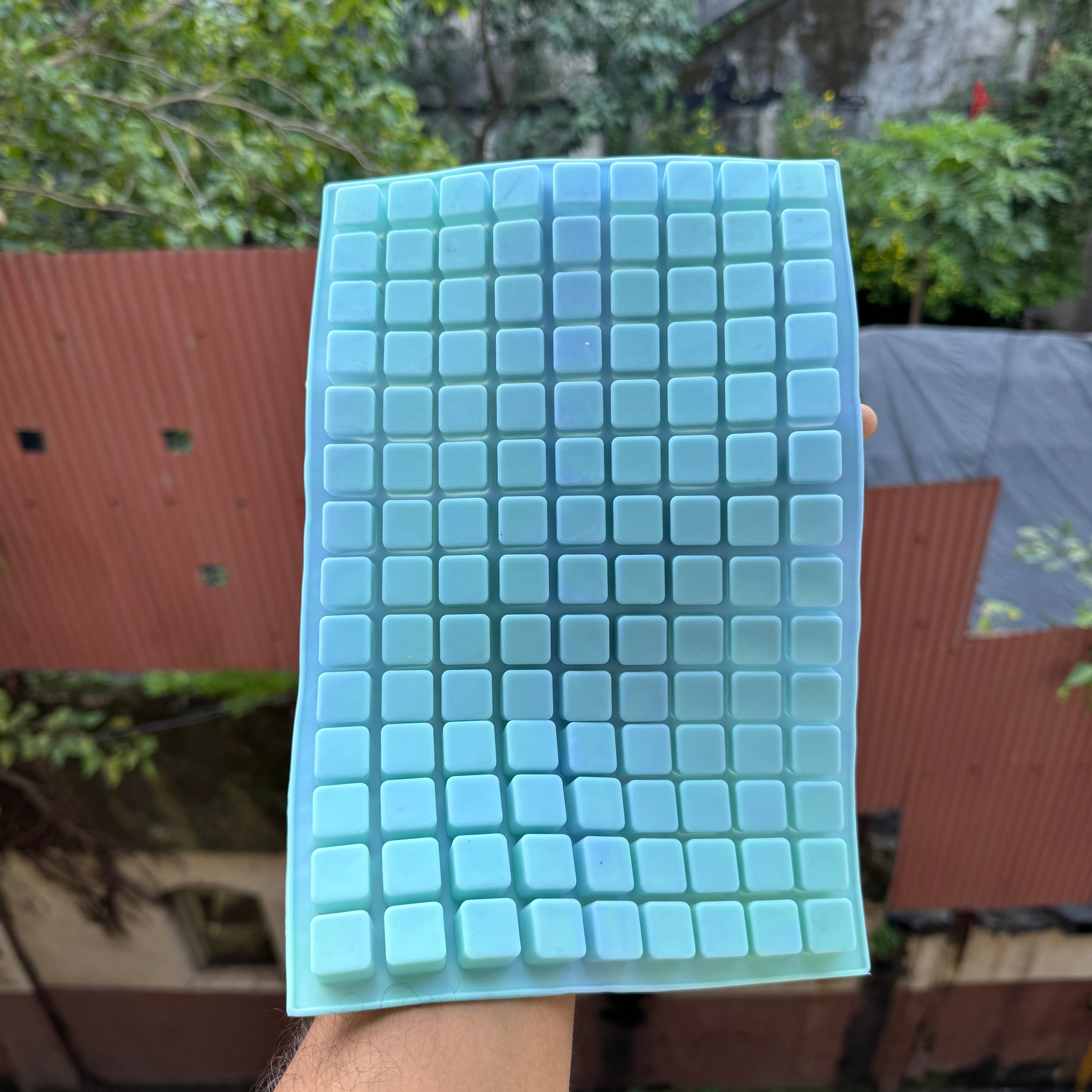 Square Silicon Jelly Mould 1pc (126 Cavities)