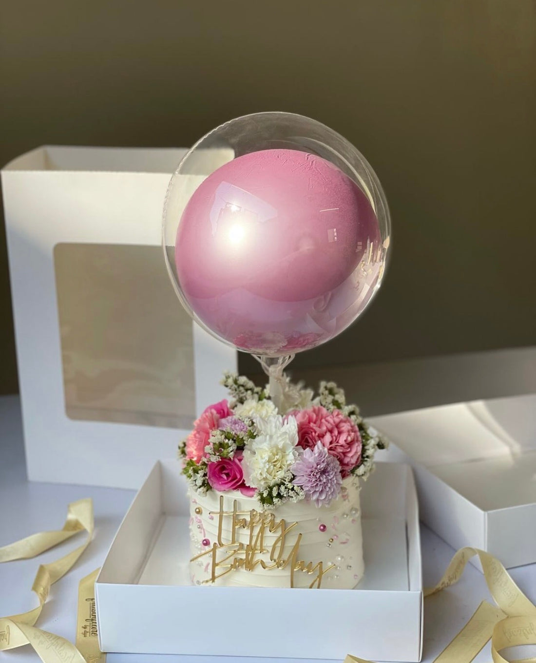 Tall Candle Bouquet Box 12inch