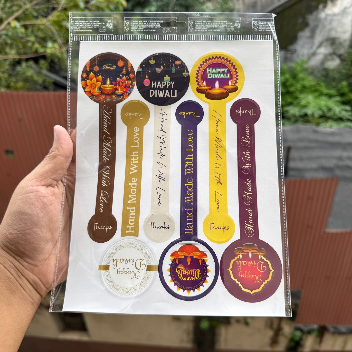 Diwali Seal Sticker (12pcs) Used For Jars and Tubs