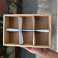 6 Brownie Partition Box White