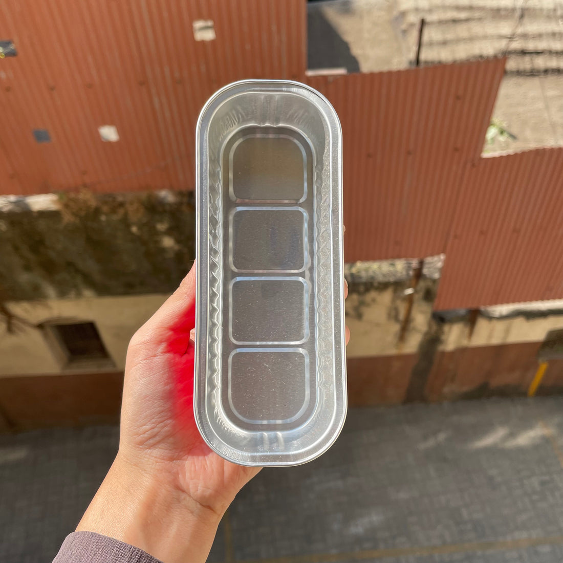 Rectangle Foil Bakeable Container Red (10pc)