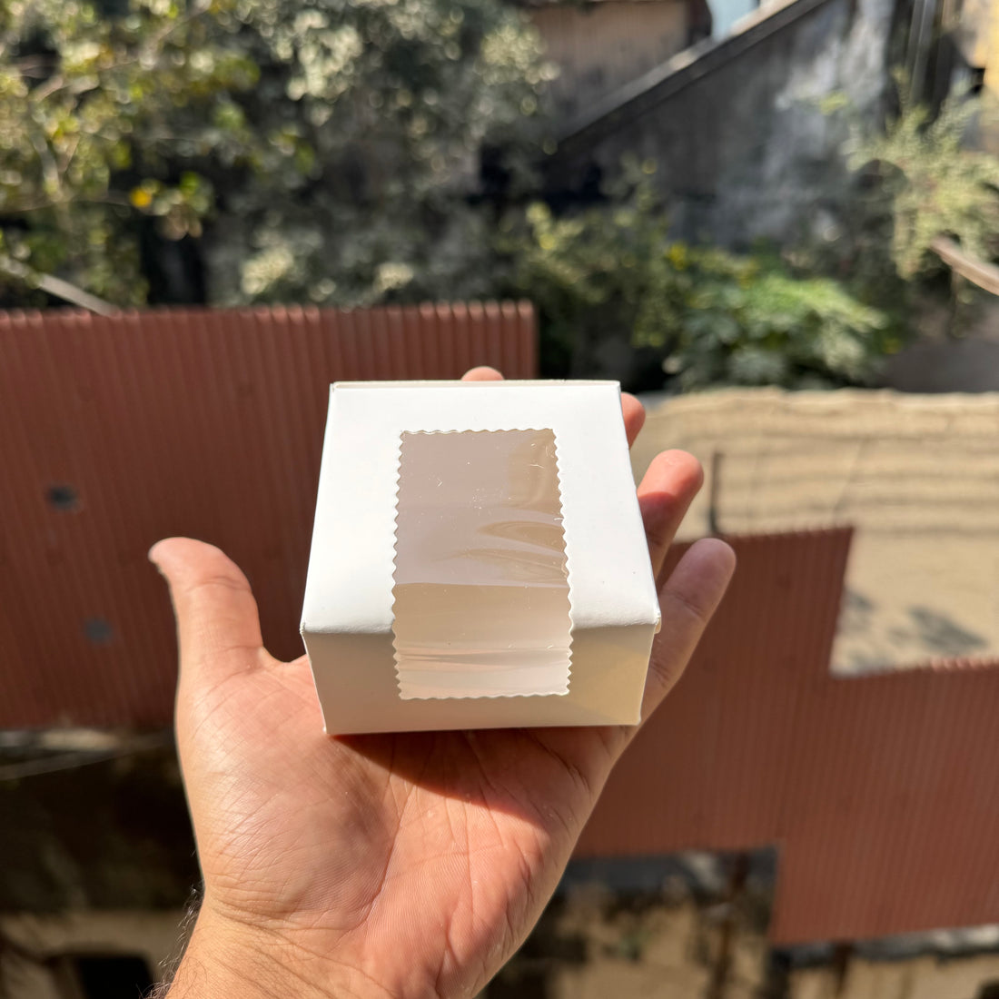 Single Brownie Box White (10pc)