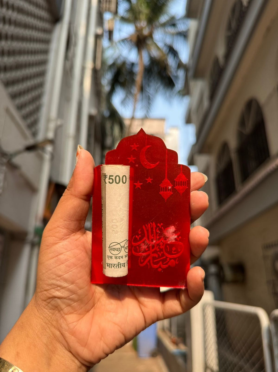 Acrylic Eidi Holders For Eid 1pc