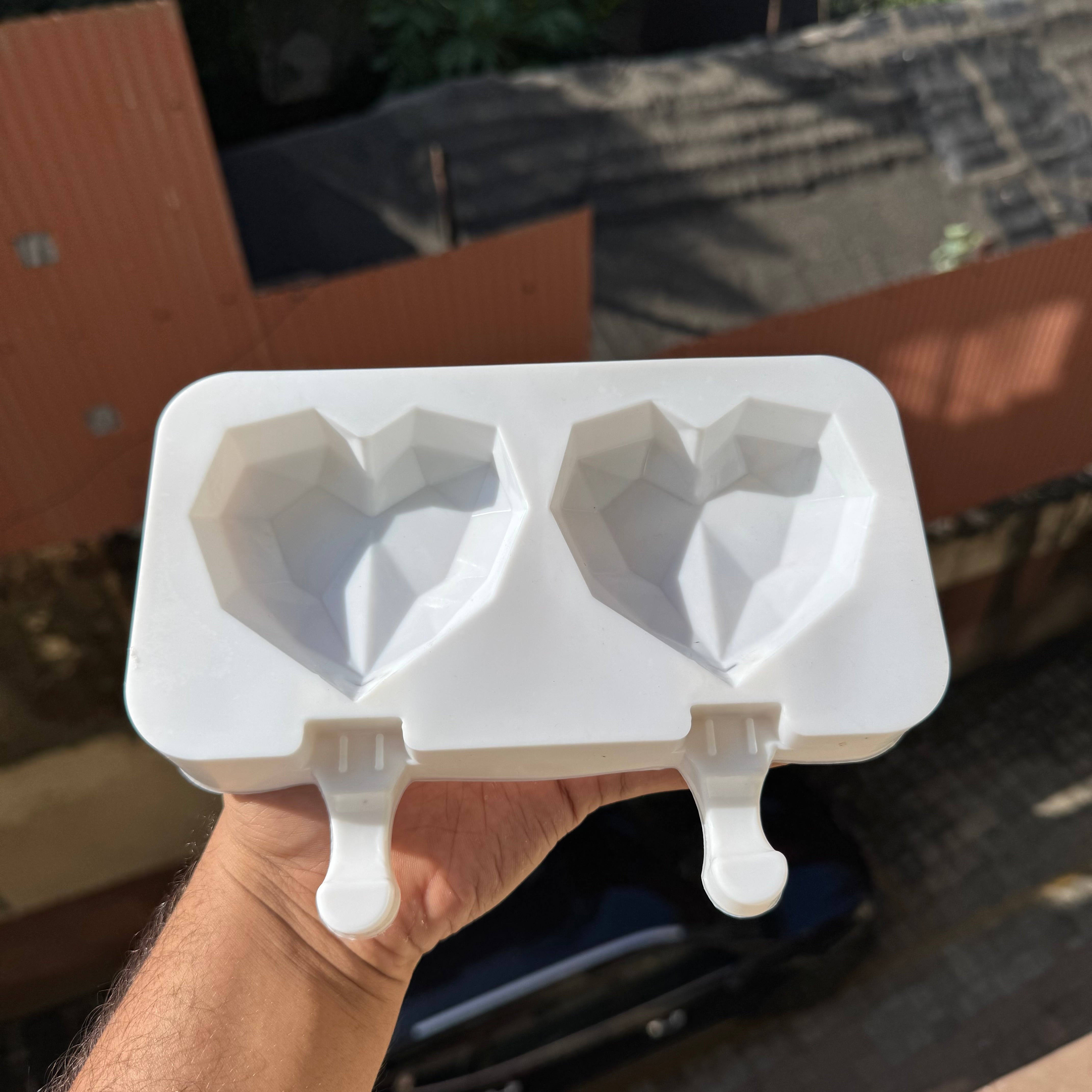 3d Heart Silicon Cakesicle Mould