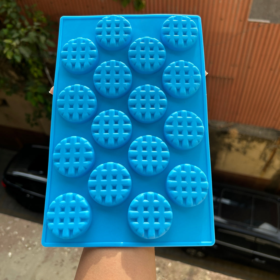 16 Cavity Round Mini Waffle Mould