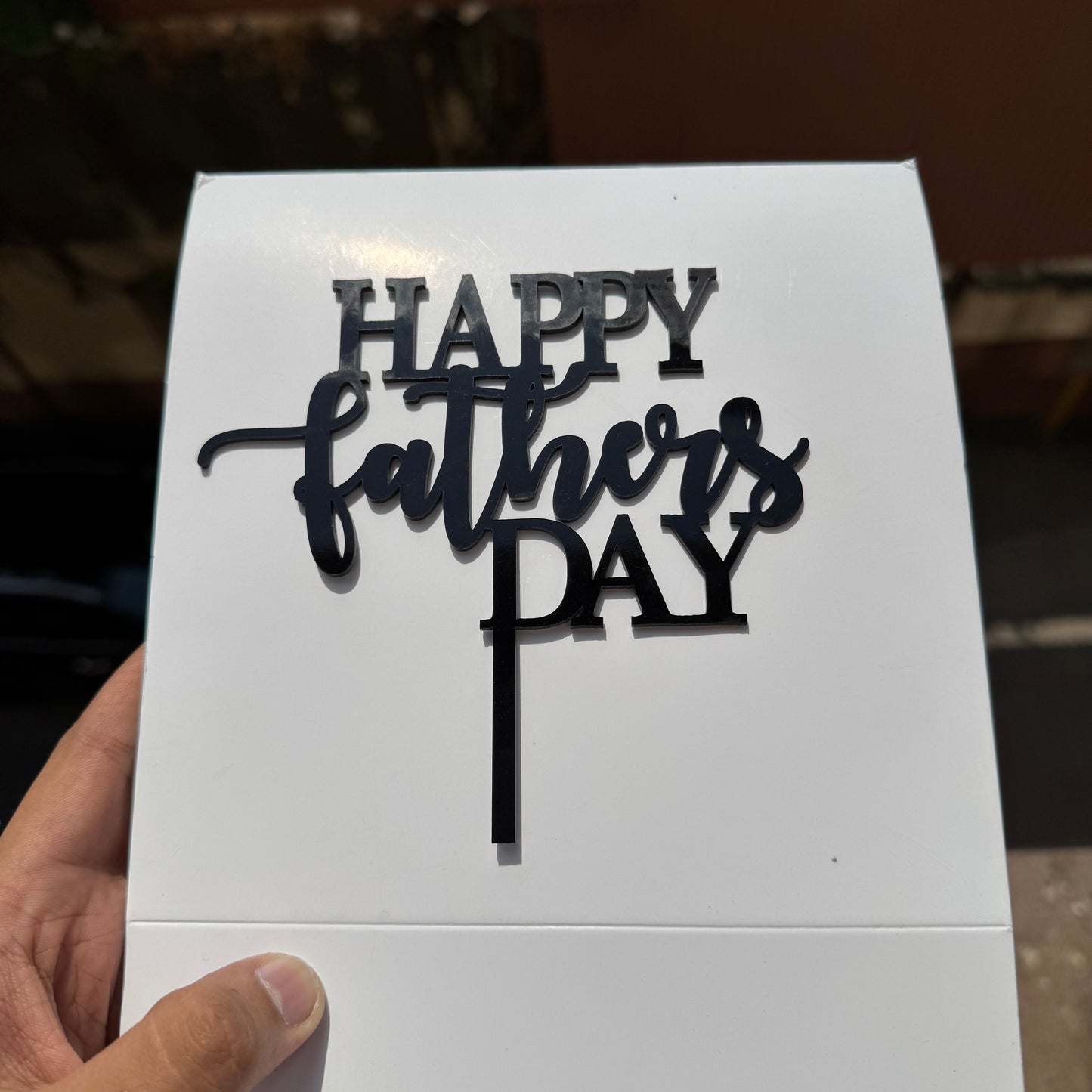 5inch Fathers Day Acrylic Topper 1pc
