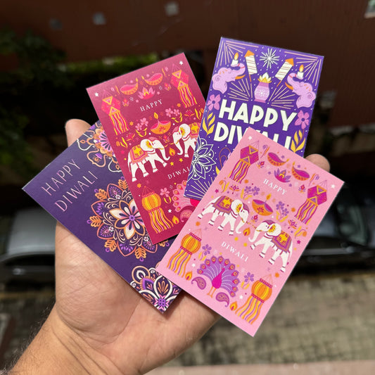 Diwali Cards Big Mix (10pc) Bright