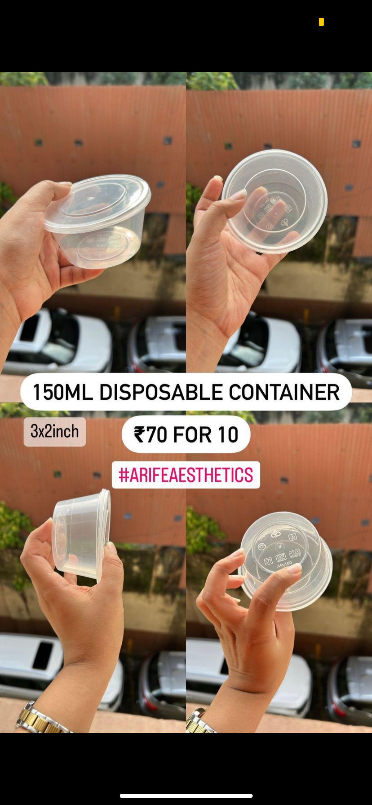 Disposable Containers (10 pc)