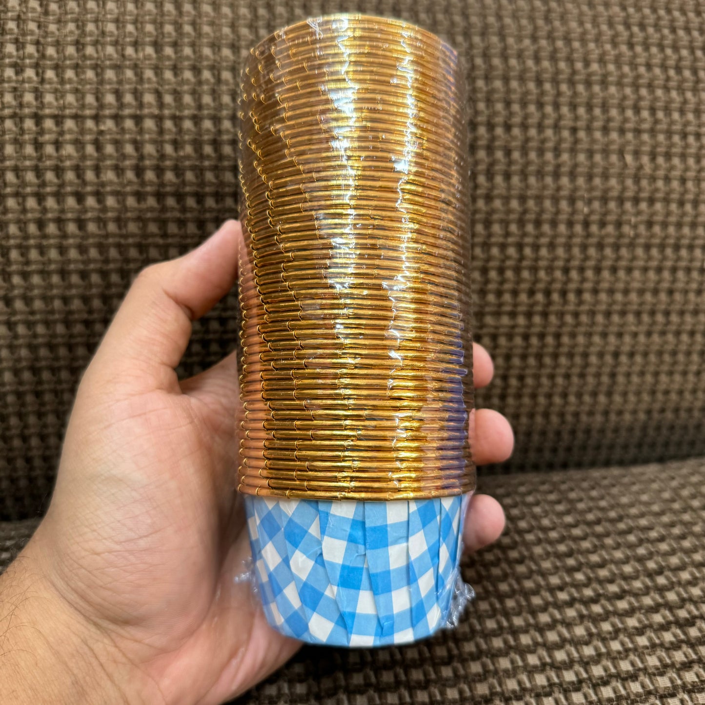 Checks Metallic Ready To Bake Cupcake Liners (50pcs Pack)