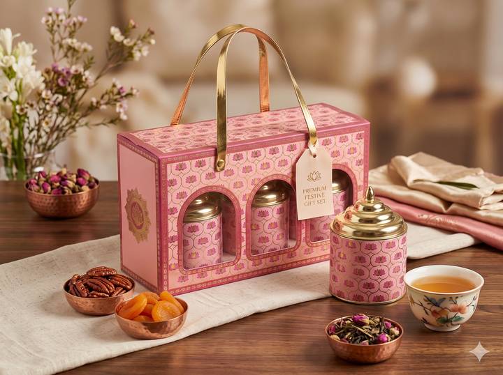 Pink Heritage Three -Jar Festive Box (10pc)