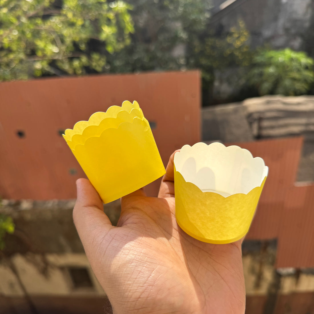 Ready to Bake Pastel Yellow Cupcake / Muffin Liners