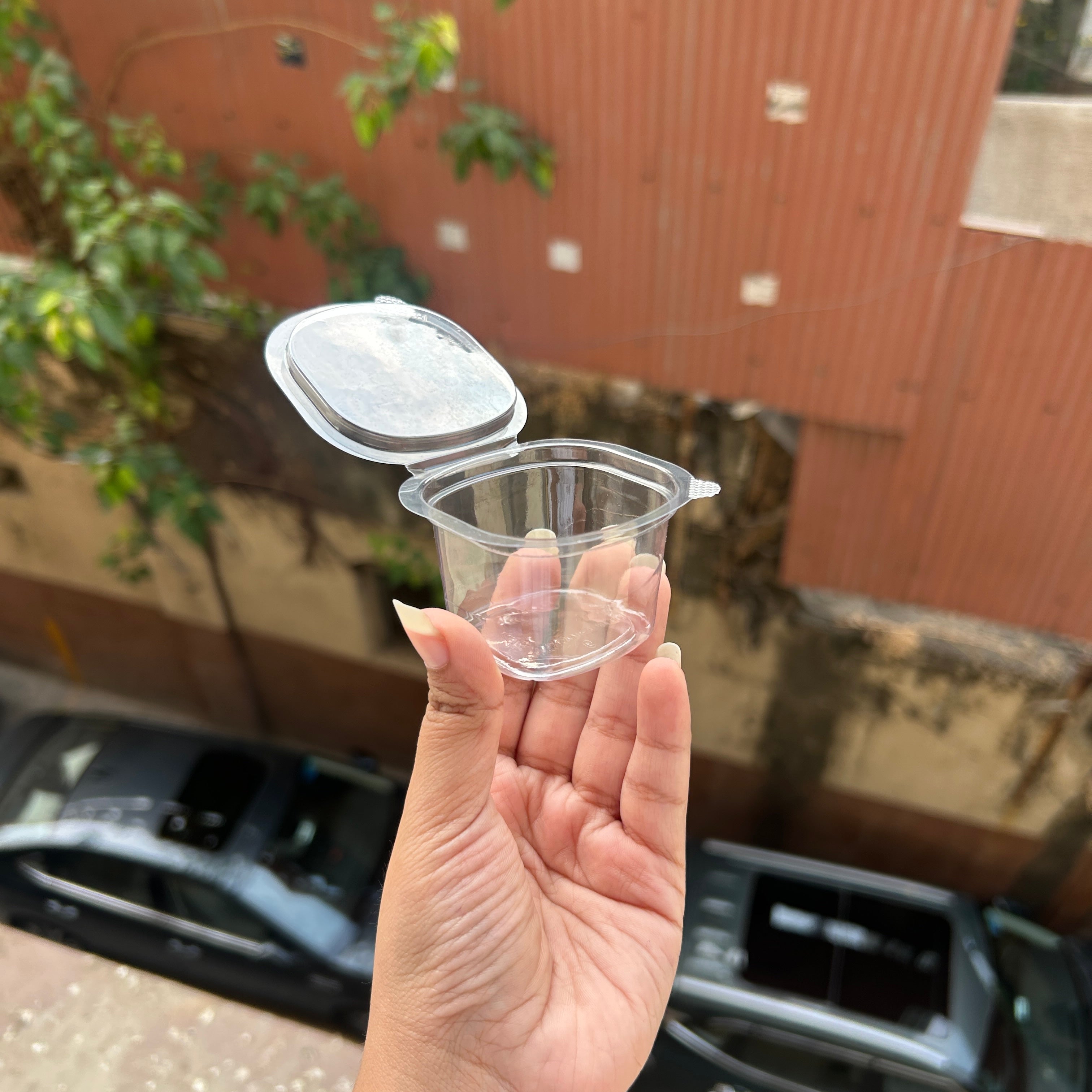 Hinged Pvc Dip Container 70ml (50pc)