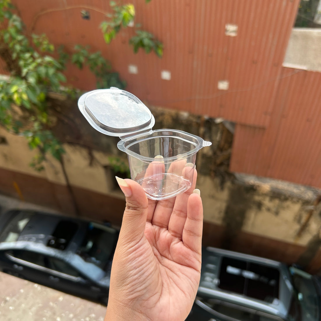 Hinged Pvc Dip Container 70ml (50pc)
