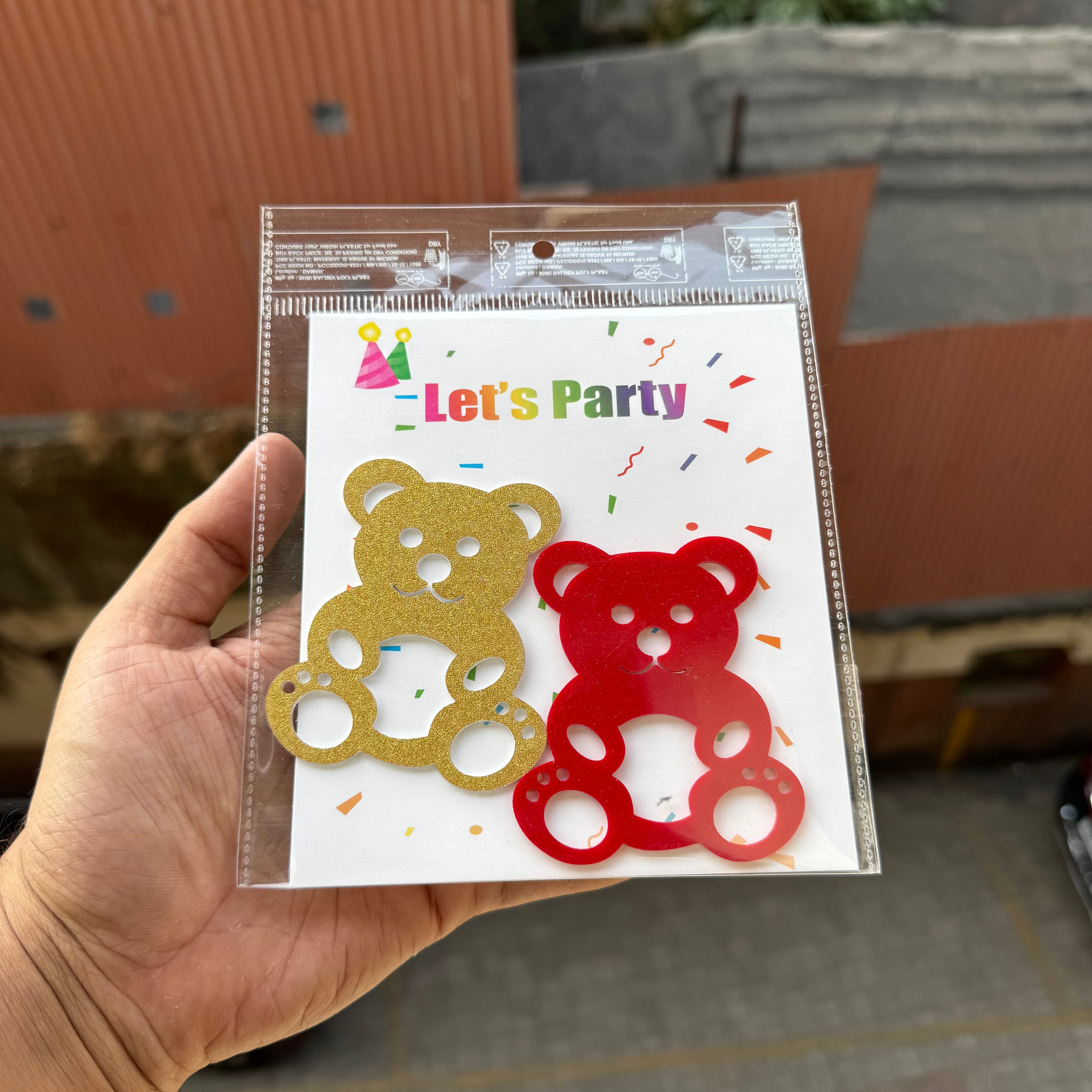 Valentine Acrylic Charm Set Of 2pcs