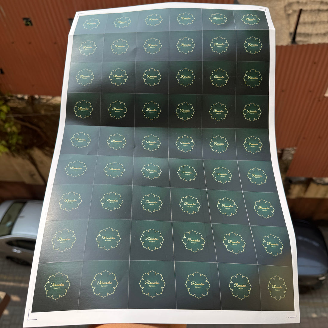 Ramadan Sticker Sheet Square