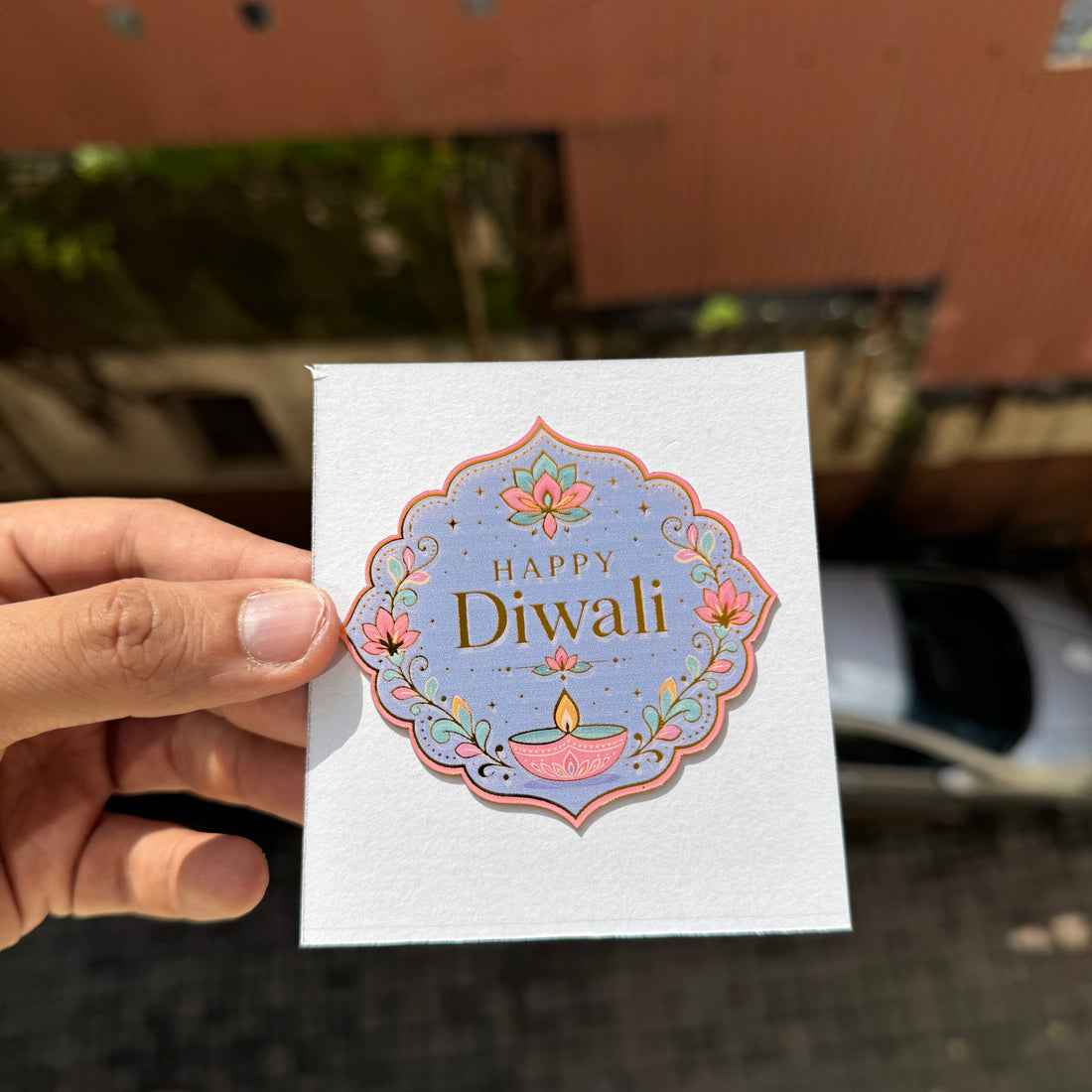 Printed Acrylic Diwali Charm 1pc