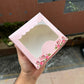 Vintage Pink 4 Brownie Box (10pc)