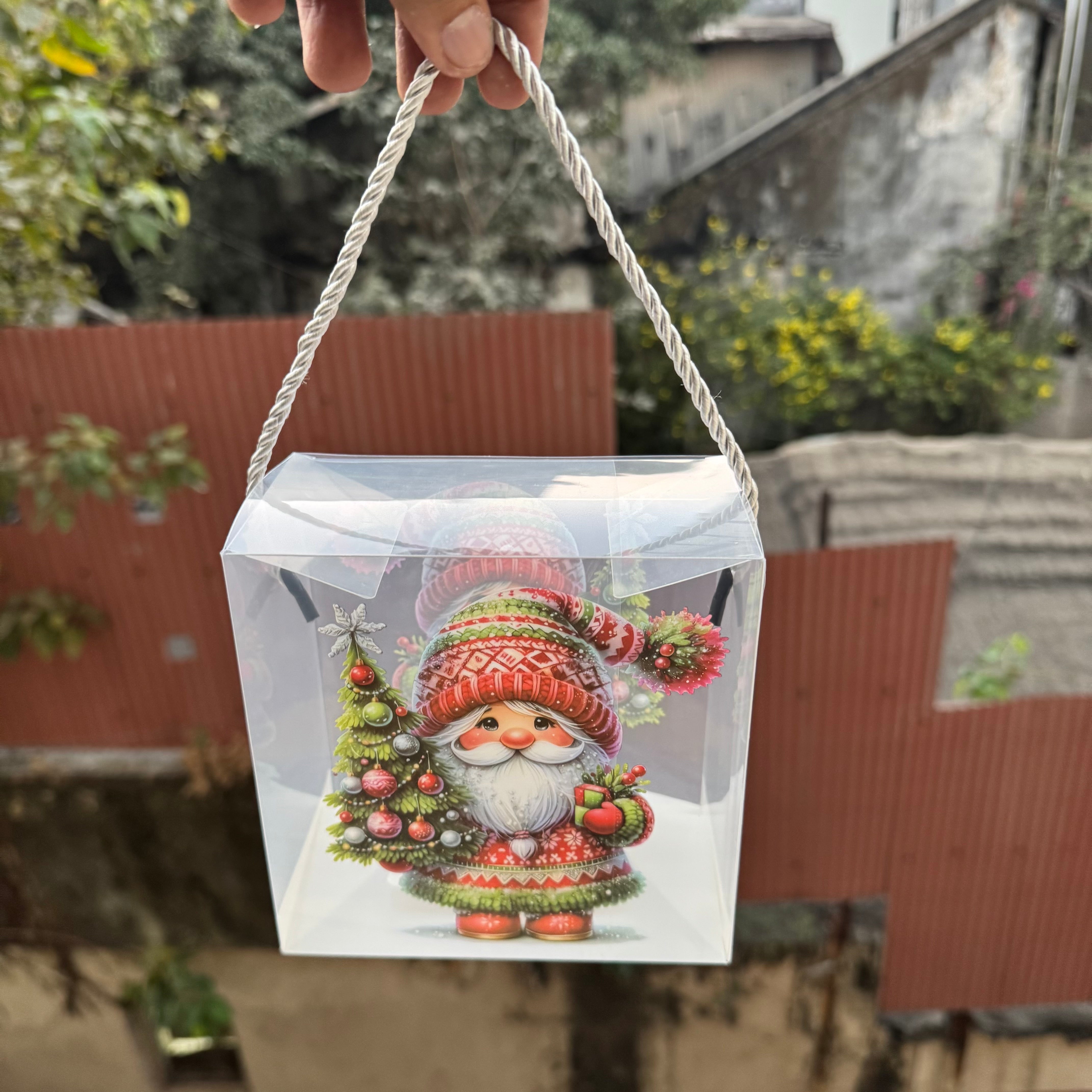 Christmas PVC Hamper Bag 7” (10 pc)