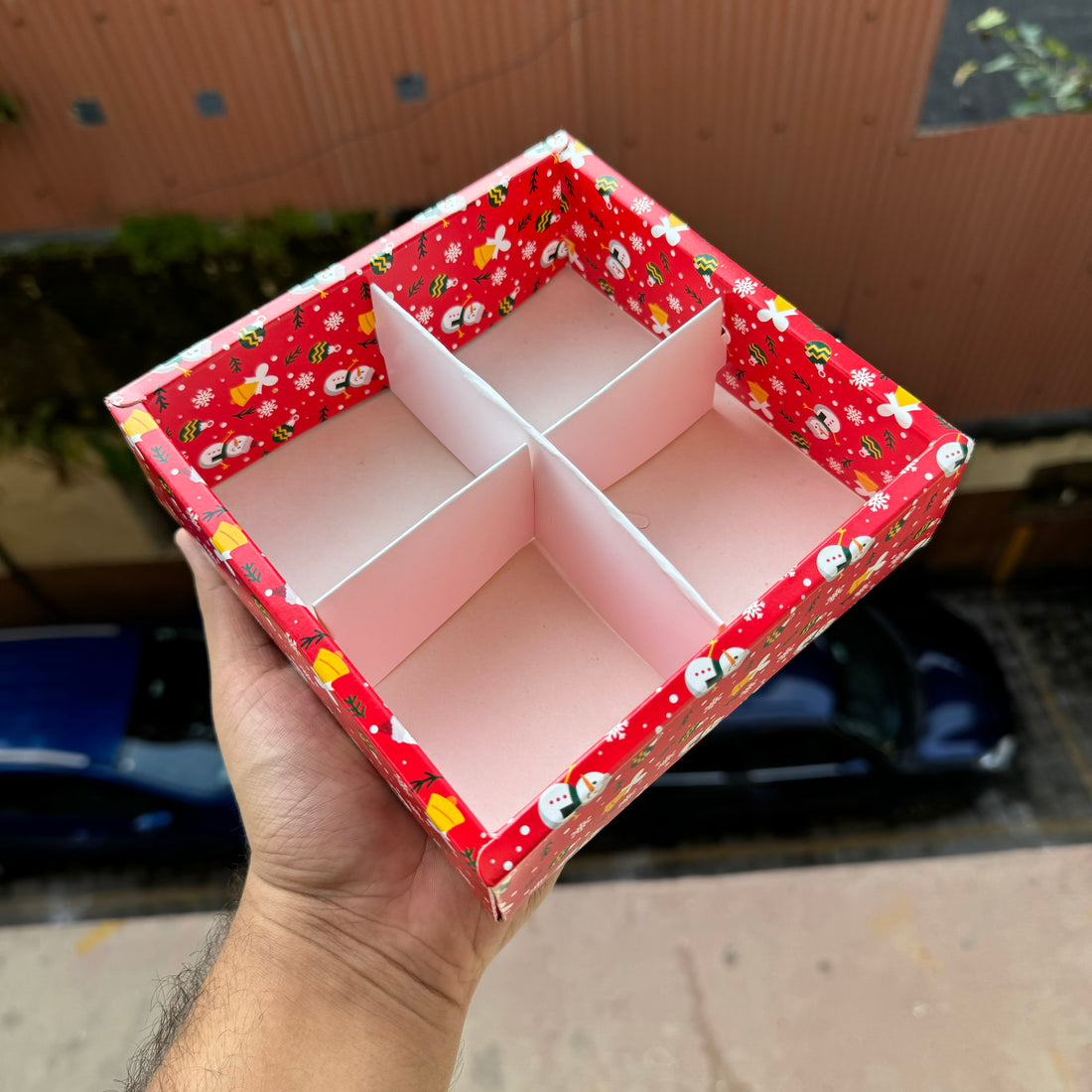 Christmas 4 Partition Box (10pc)