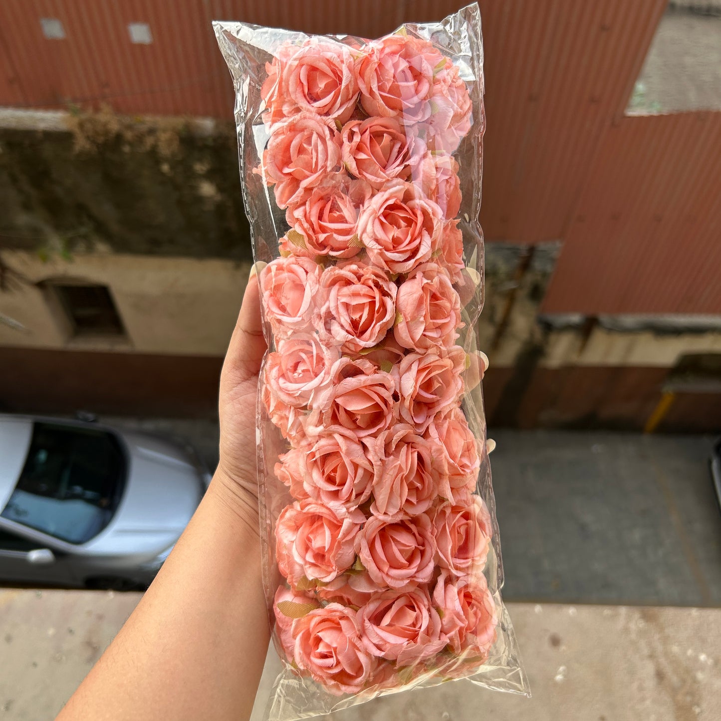 Artificial Dried Rose Bunch