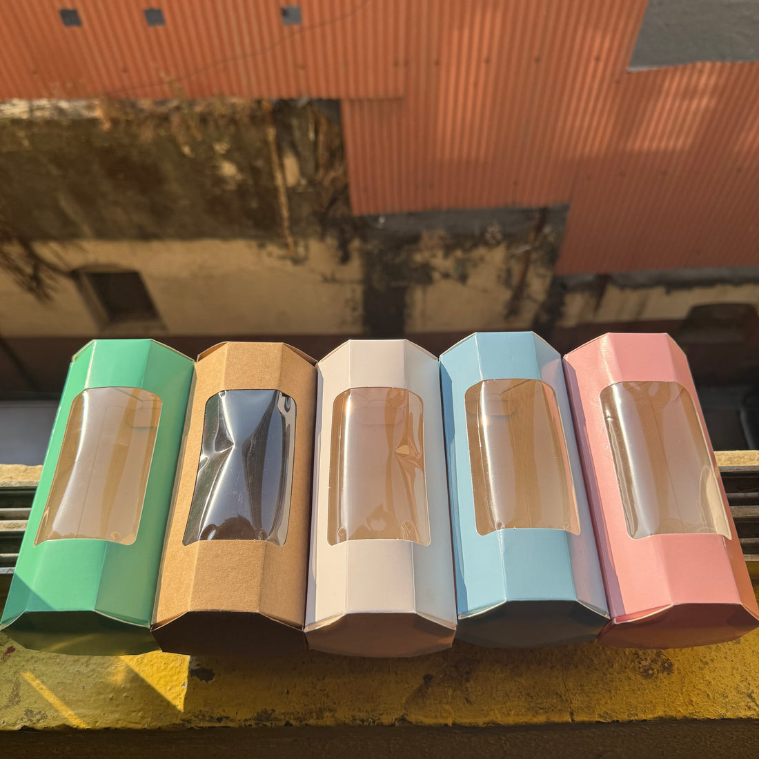 Cylindrical Stand Up Cookie Box (10pc)